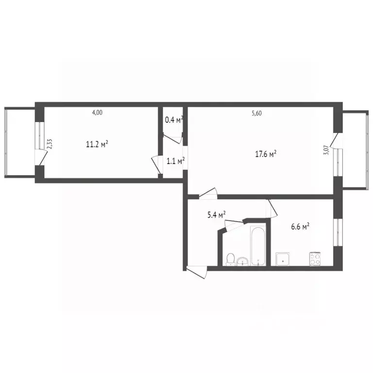 2-к кв. Севастополь ул. Истомина, 31 (42.7 м) - Фото 2