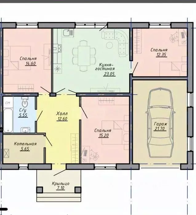 3-к кв. Оренбургская область, с. Ташла пер. Пионерский, 8 (116.3 м) - Фото 2