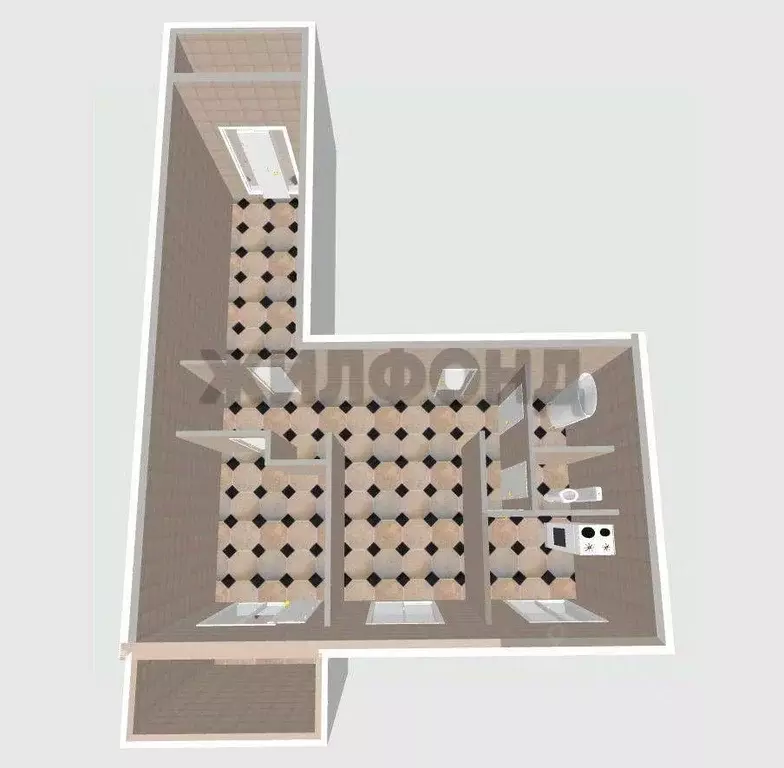 3-к кв. Новосибирская область, Новосибирск ул. Дуси Ковальчук, 18 ... - Фото 0