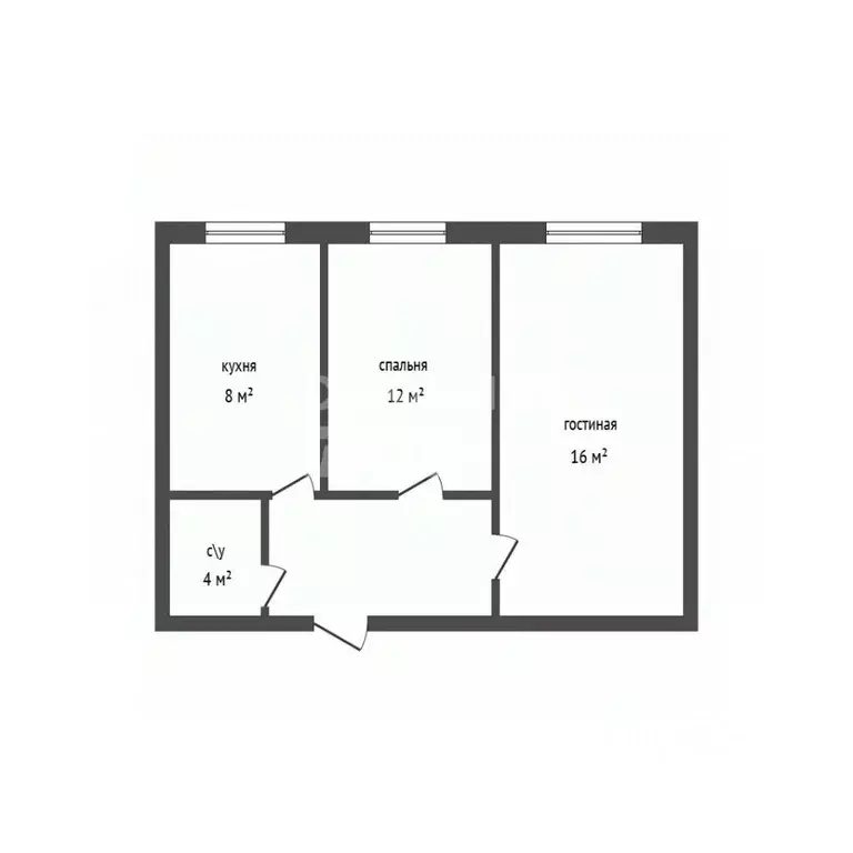 2-к кв. Дагестан, Дербент пер. Сулеймана-Стальского, 37 (46.5 м) - Фото 2