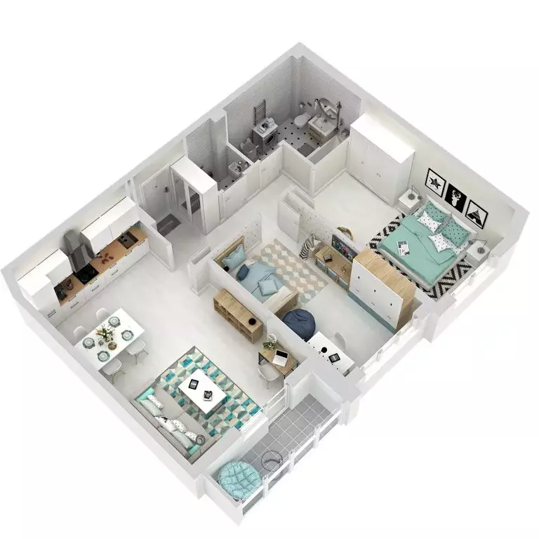 2-комнатная квартира: Екатеринбург, улица 8 Марта, 204Е (67.39 м) - Фото 2