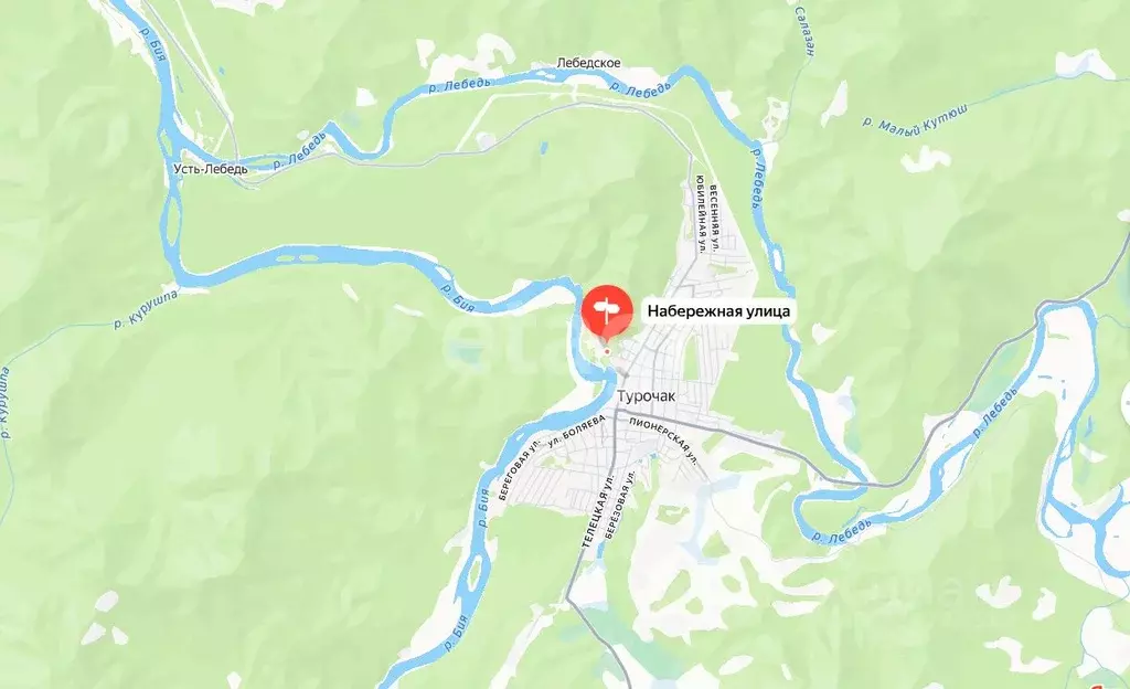 Участок в Алтай, Турочакский район, с. Турочак Набережная ул. (12.0 ... - Фото 2