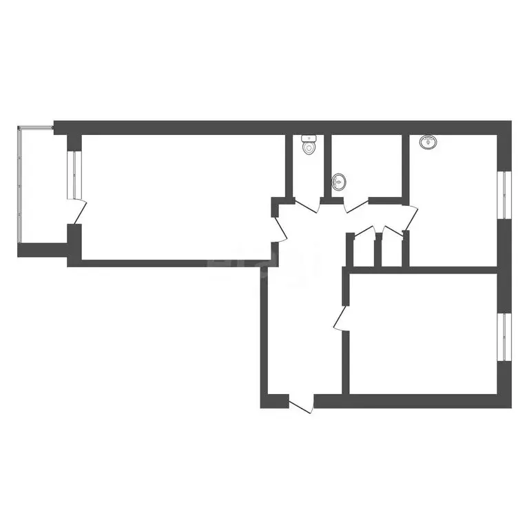 2-комнатная квартира: Юрга, проспект Победы, 6А (48.2 м) - Фото 1