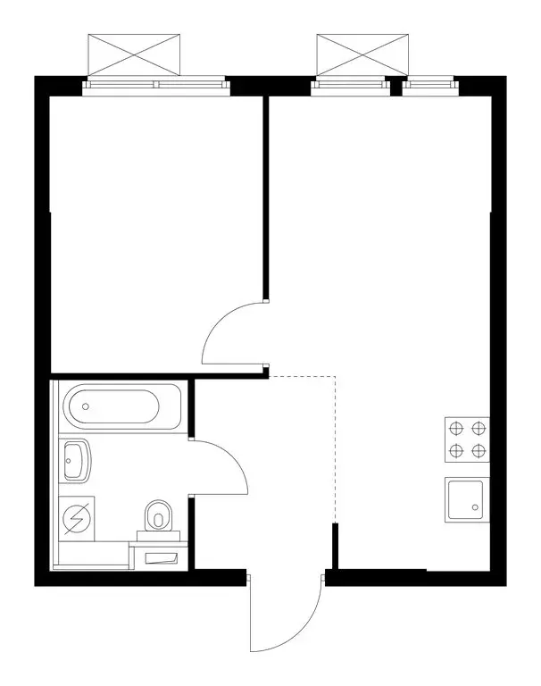 1-комнатная квартира: посёлок Ильинское-Усово, ЖК Ильинские Луга (34.3 ... - Фото 1