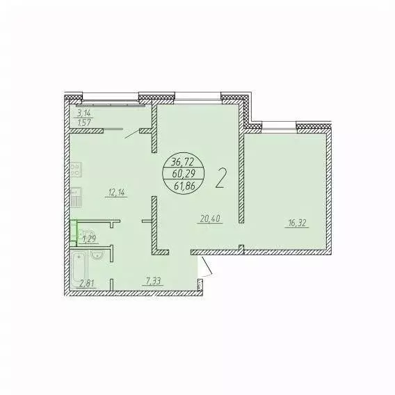 2-к кв. Сахалинская область, Анивский городской округ, с. Новотроицкое ... - Фото 1