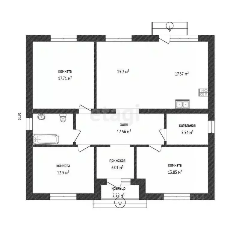 Дом в Татарстан, Елабужский район, Поспеловское с/пос, пос. Луговой 10 ... - Фото 2