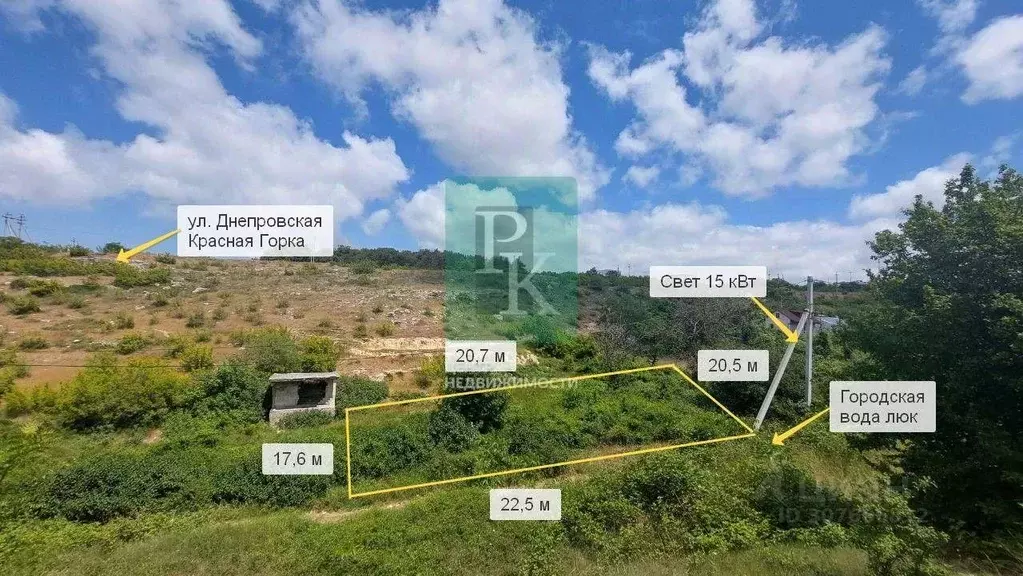 Участок в Севастополь Движенец садоводческое товарищество, 36 (4.0 ... - Фото 1