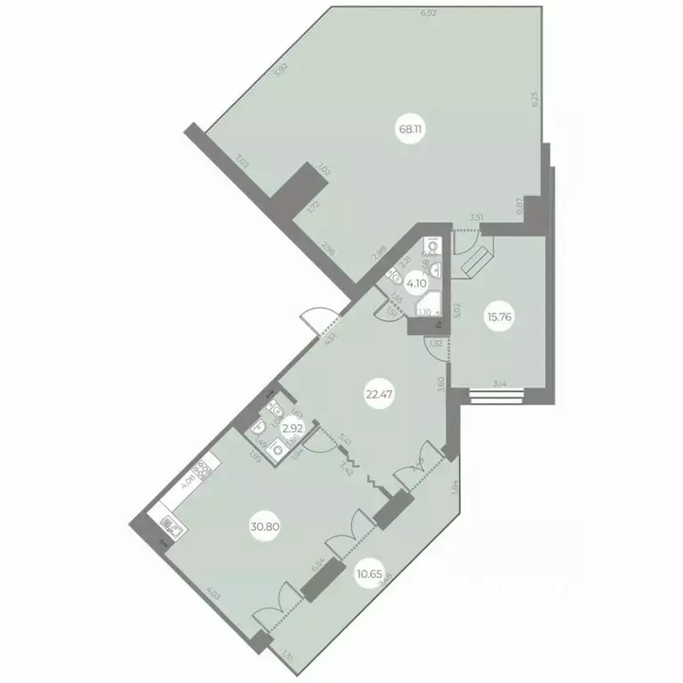 1-к кв. Санкт-Петербург ул. Маршала Захарова, 10 (101.8 м) - Фото 0