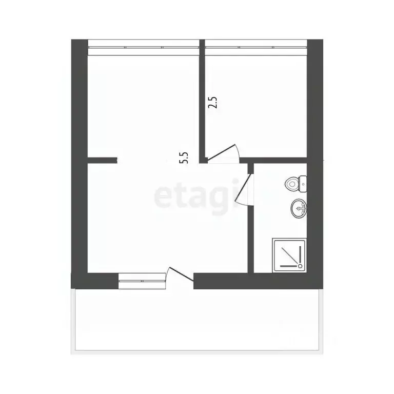 Дом в Крым, Симферопольский район, Перовское с/пос, с. Ключи  (42 м) - Фото 2