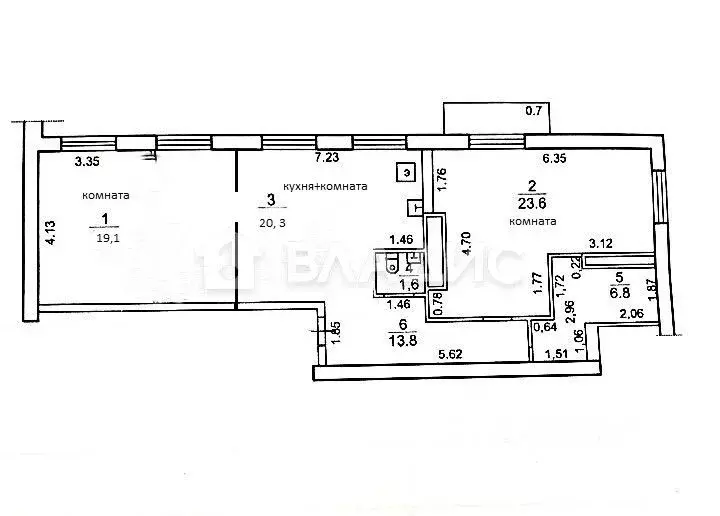 3-к кв. Карелия, Петрозаводск Красноармейская ул., 6 (81.8 м) - Фото 2