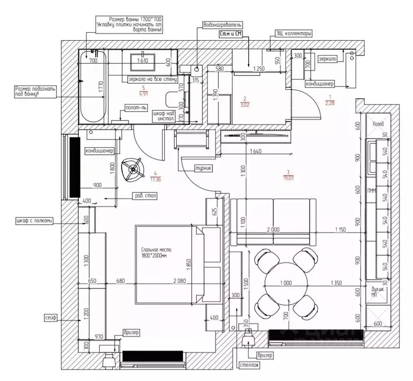 1-к кв. Москва Волоколамское ш., 95/2 (48.0 м) - Фото 2