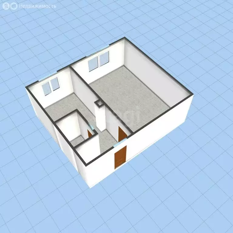 1-комнатная квартира: Губкин, улица Дзержинского, 121 (31.1 м) - Фото 1