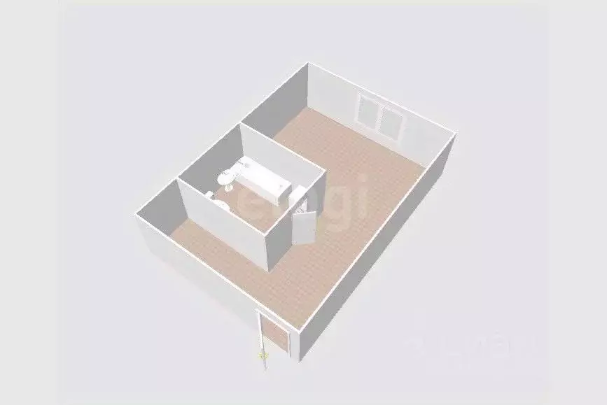 1-к кв. Сахалинская область, Южно-Сахалинск Железнодорожная ул., 87 ... - Фото 2