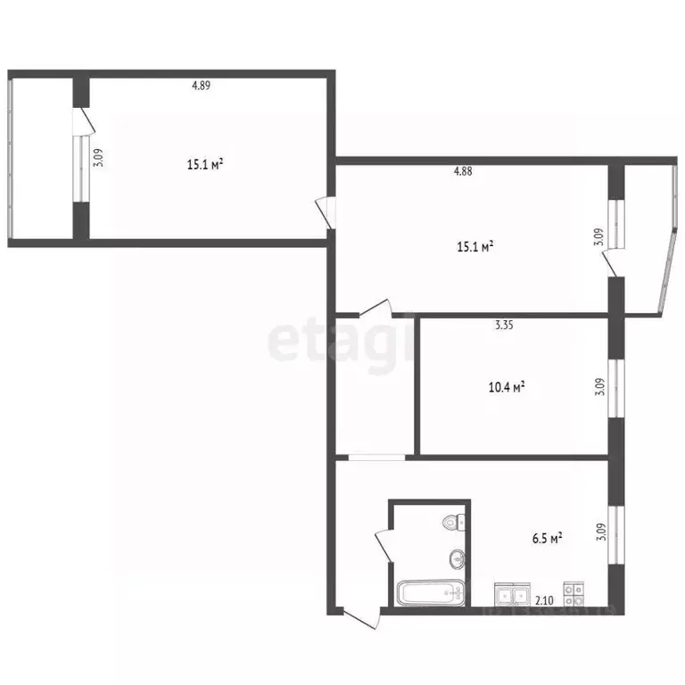 3-к кв. Московская область, Сергиев Посад Новоугличское ш., 11 (60.3 ... - Фото 2