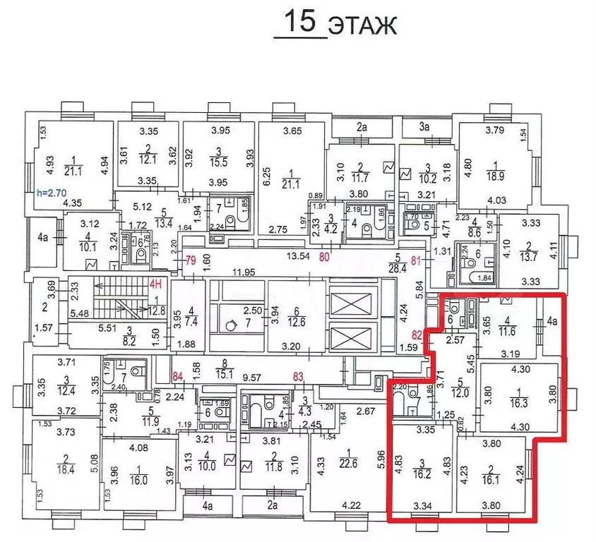 Аукцион: 3-к. квартира, 78,4 м, 15/19 эт. - Фото 0