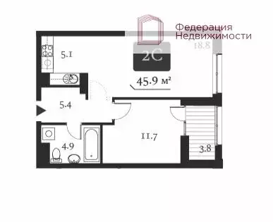 2-комнатная квартира: Новосибирск, Красный проспект, 220 (45.9 м) - Фото 0