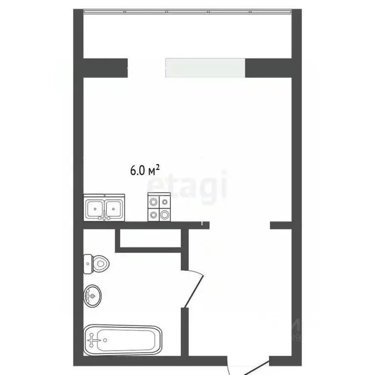 Студия Тюменская область, Тюмень Интернациональная ул., 199к4 (17.0 м) - Фото 2