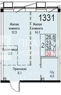 2-к кв. Москва Новоостаповская ул., 20 (39.7 м) - Фото 2