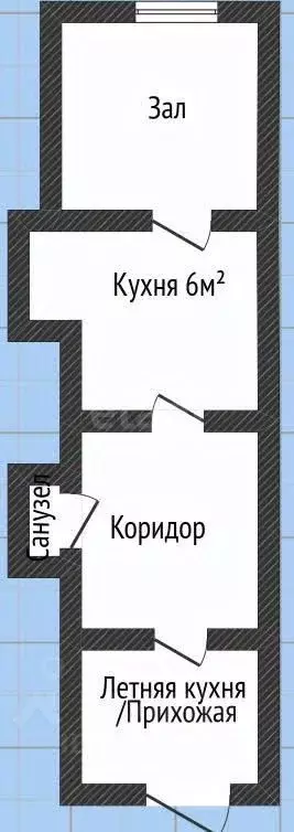 1-к кв. Оренбургская область, Оренбург ул. Кобозева, 14/29 (33.0 м) - Фото 2
