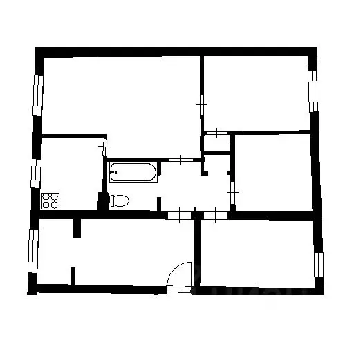 4-к кв. Санкт-Петербург ул. Лени Голикова, 88 (48.9 м) - Фото 2