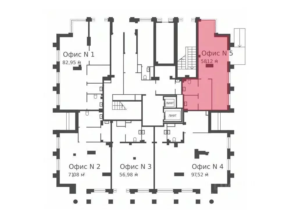 Помещение свободного назначения в Санкт-Петербург наб. Миклухо-Маклая, ... - Фото 2