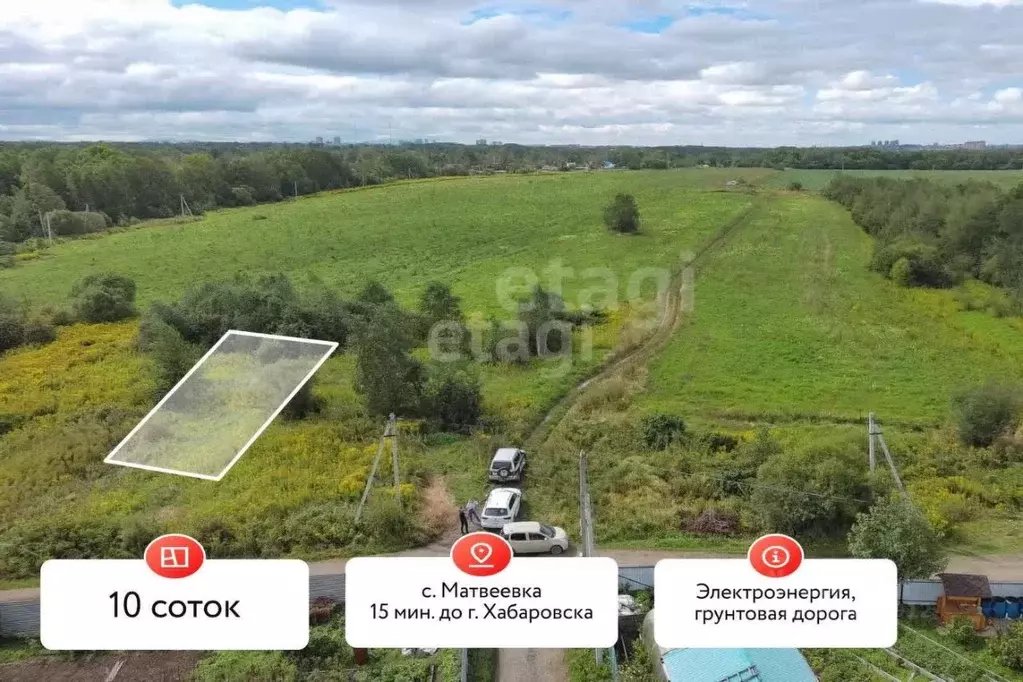 Участок в Хабаровский край, Хабаровский район, Тополевское с/пос, с. ... - Фото 1