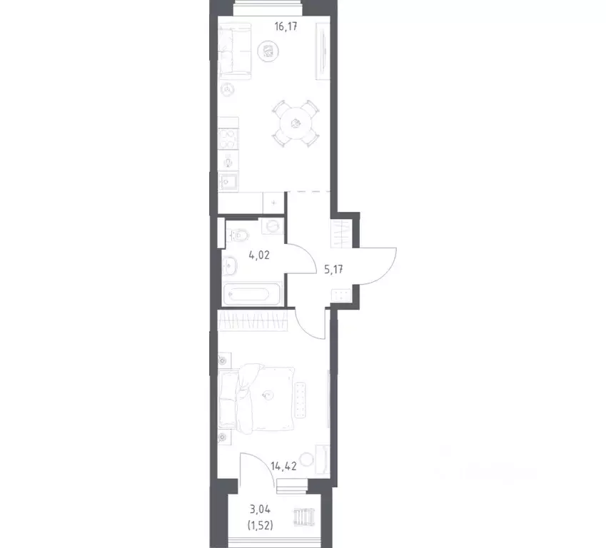 1-к кв. Московская область, Химки городской округ, д. Юрлово Пятницкие ... - Фото 1