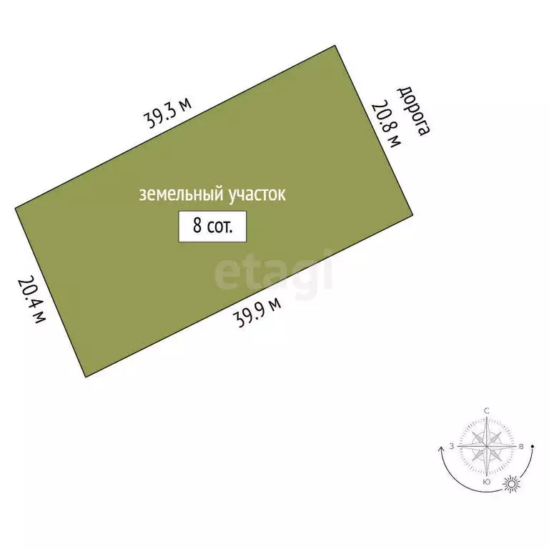 Участок в Омск, территория СОСН Керамик-3, аллея 6 (8 м) - Фото 1