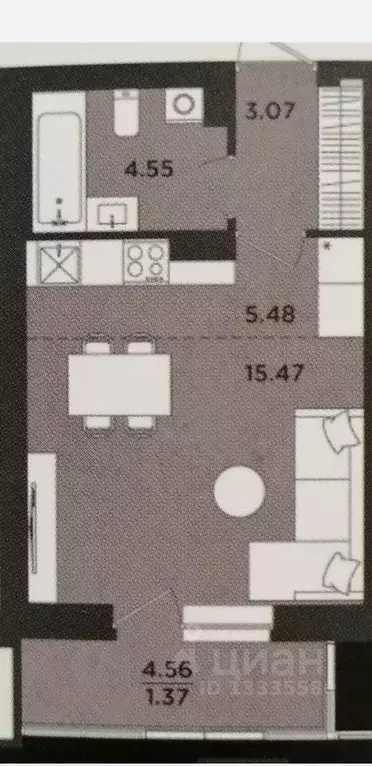 2-к кв. Пермский край, Пермь ул. Космонавта Леонова, 41 (42.84 м) - Фото 0