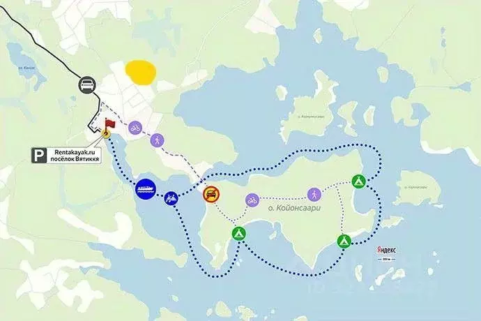 Участок в Карелия, Лахденпохский муниципальный округ, пос. Вятиккя  ... - Фото 2