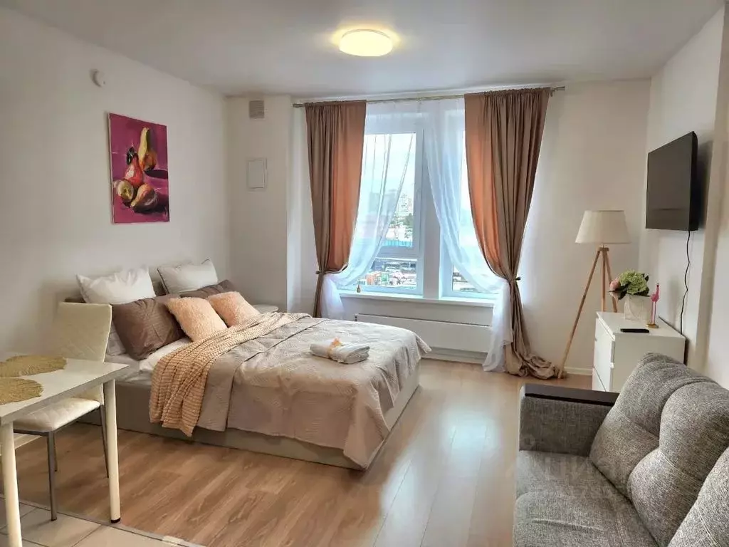 Студия Московская область, Котельники ул. Сосновая, 5к1 (26.0 м) - Фото 1