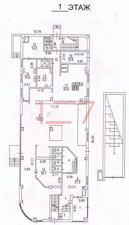 Торговая площадь 1304 м продажа - Фото 1