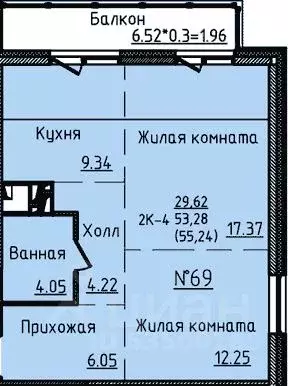 2-к кв. Приморский край, Владивосток ул. Анны Щетининой, 12 (55.24 м) - Фото 0
