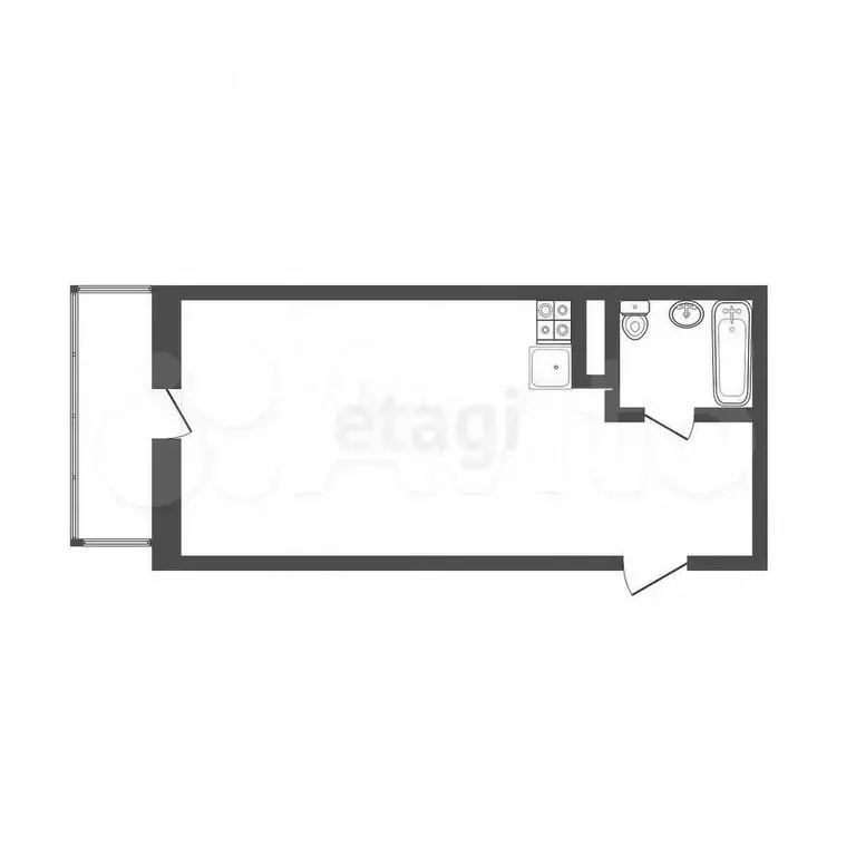 Квартира-студия, 35 м, 18/19 эт. - Фото 0