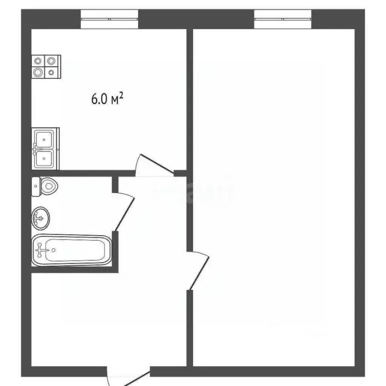 1-к кв. Саратовская область, Балашов ул. Карла Маркса, 39 (33.0 м) - Фото 1