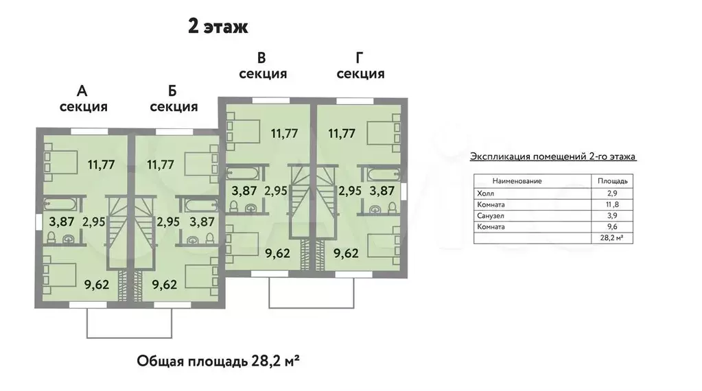 Таунхаус 60 м на участке 1 сот. - Фото 1