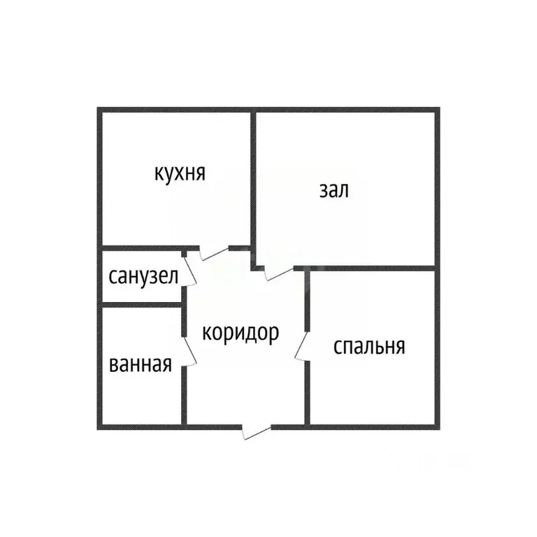 2-к кв. Алтайский край, Барнаул городской округ, пос. Центральный ул. ... - Фото 2