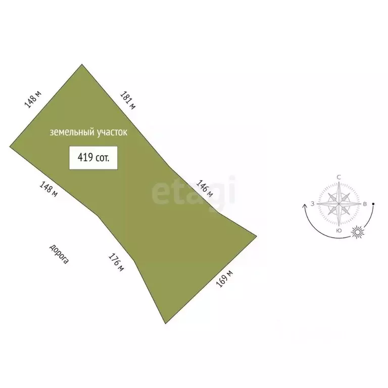 Участок в Астраханская область, Володарский район, с. Цветное  (43.1 ... - Фото 2