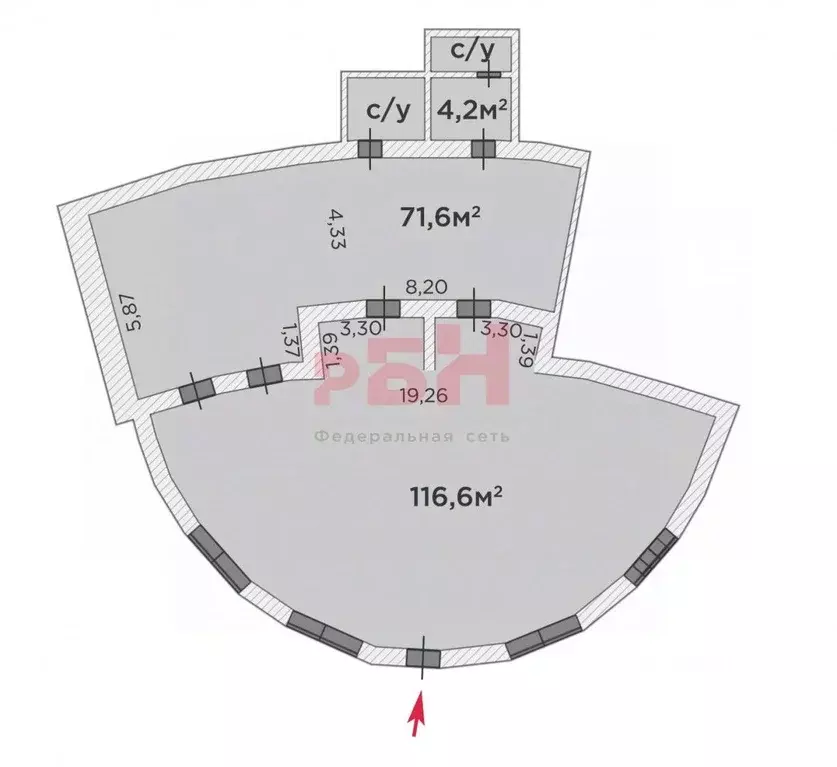 Торговая площадь в Тюменская область, Тюмень ул. Республики, 156к1 ... - Фото 2
