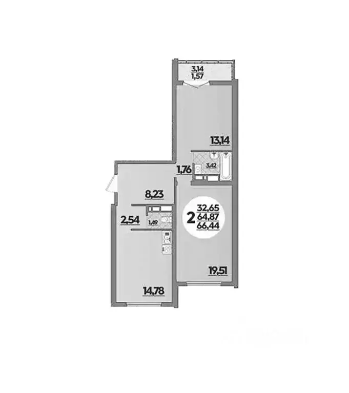 2-к кв. Краснодарский край, Новороссийск ул. Имени Владимира Бута, ... - Фото 1