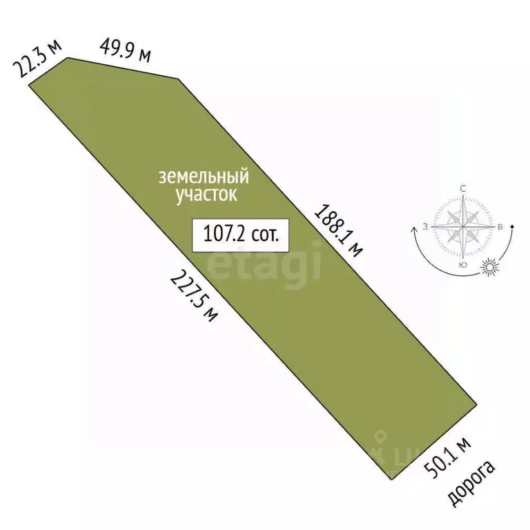 Участок в Тюменская область, Нижнетавдинский муниципальный округ, д. ... - Фото 2