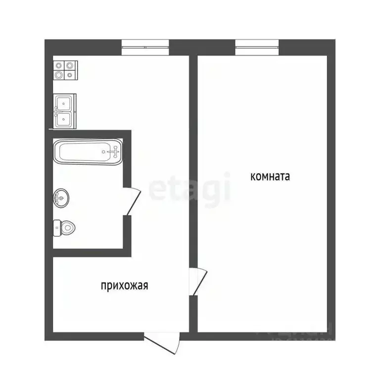 1-к кв. Мордовия, Саранск ул. Воинова, 2к1 (31.7 м) - Фото 1