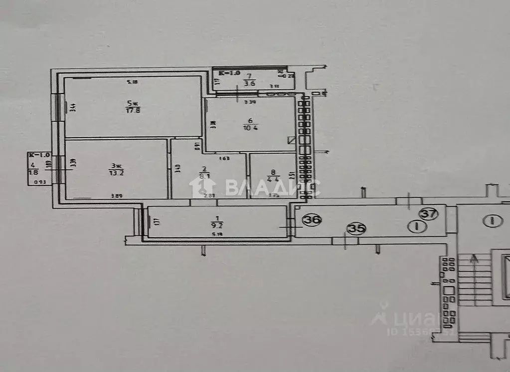 2-к кв. Калининградская область, Калининград Чкаловск мкр, пер. ... - Фото 2