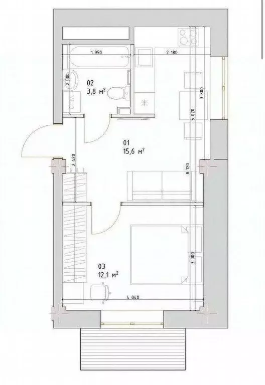 1-к кв. Иркутская область, Иркутский муниципальный округ, Маркова рп ... - Фото 1