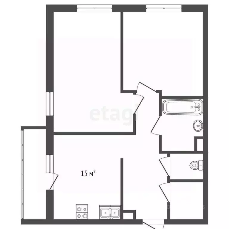 2-к кв. Санкт-Петербург ш. Суздальское, 20к4 (66.0 м) - Фото 1