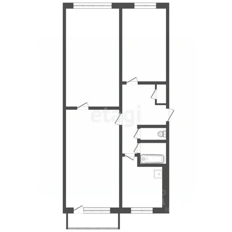 3-к кв. Челябинская область, Озерск Октябрьская ул., 12 (60.6 м) - Фото 2