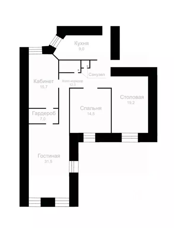 4-к кв. Санкт-Петербург Кронверкская ул., 15 (110.8 м) - Фото 1