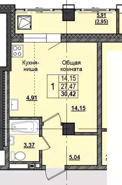 Студия Саха (Якутия), Якутск Алгыс жилой комплекс (30.05 м) - Фото 0