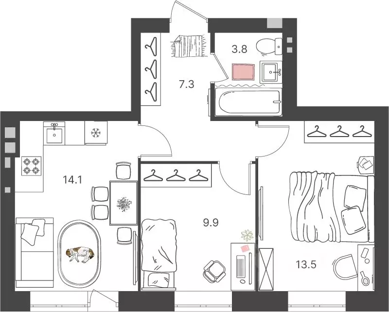 2-к кв. Нижегородская область, Нижний Новгород Культура с/пос, ул. ... - Фото 0