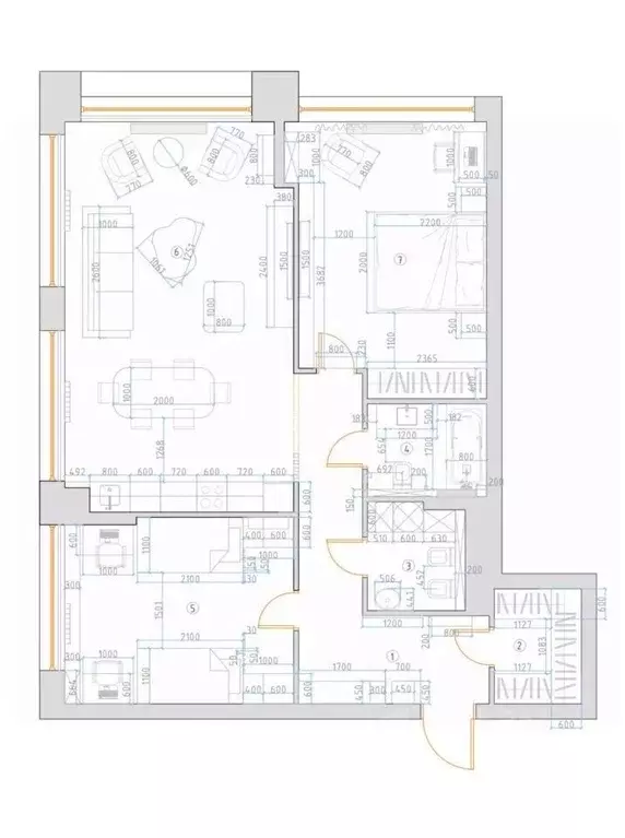 3-к кв. Москва ул. Корабельная, 1 (97.8 м) - Фото 1